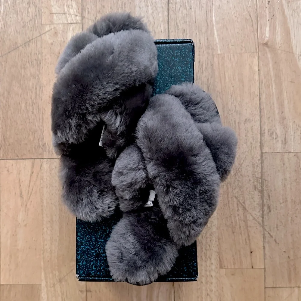 NIB Narrow Sz 7 Shearling Wool Slippers, EMU Australia "Mayberry" - Picture 2 of 7